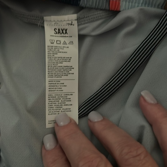 Saxx Oh Buoy 5” 2N1 DropTemp Cooling Liner Ballpark Pouch Swim Trunks Shorts NWT - Picture 9 of 10